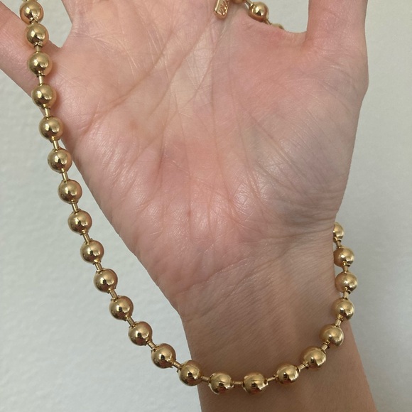 New Vanessa Mooney boss ball gold chain necklace - Picture 6 of 6